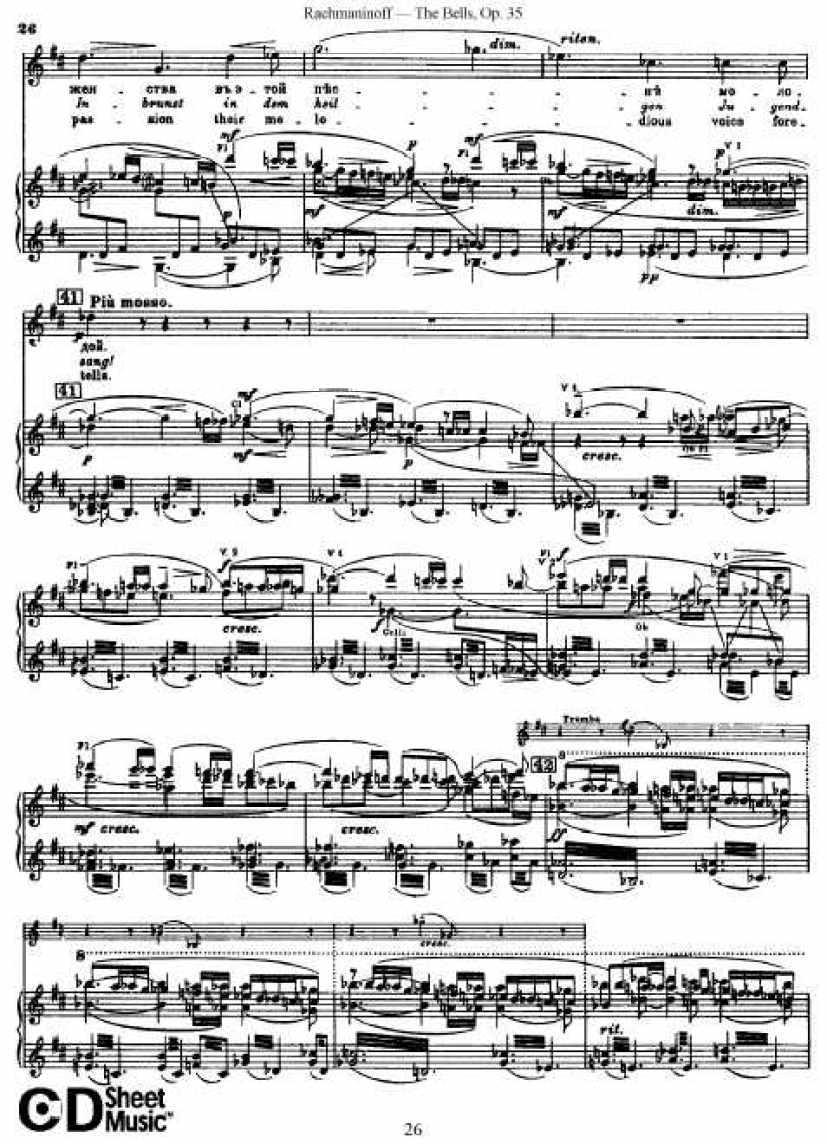 Rachmaninov_op.35_The Bells_vocal钢琴谱