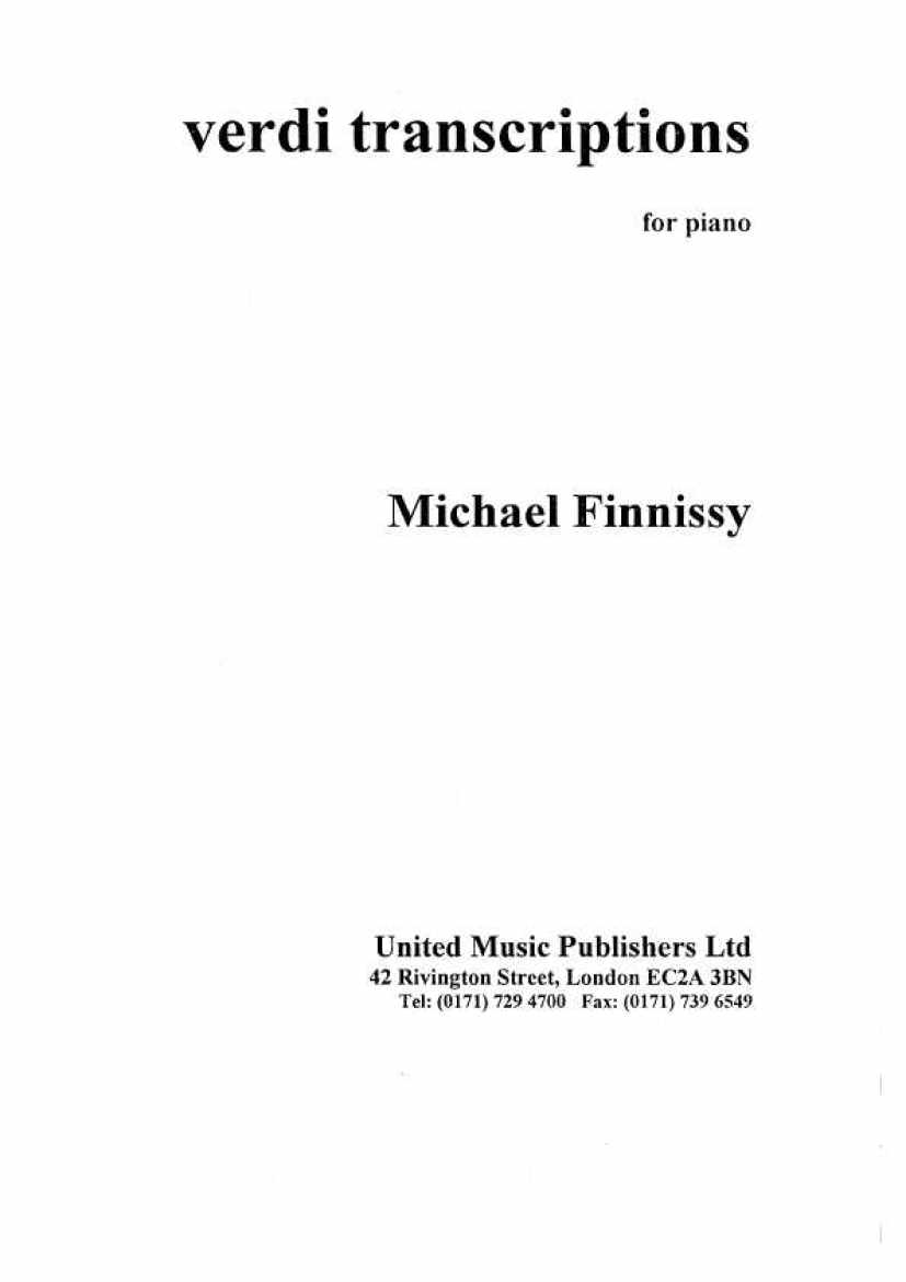 finnissy, michael钢琴谱