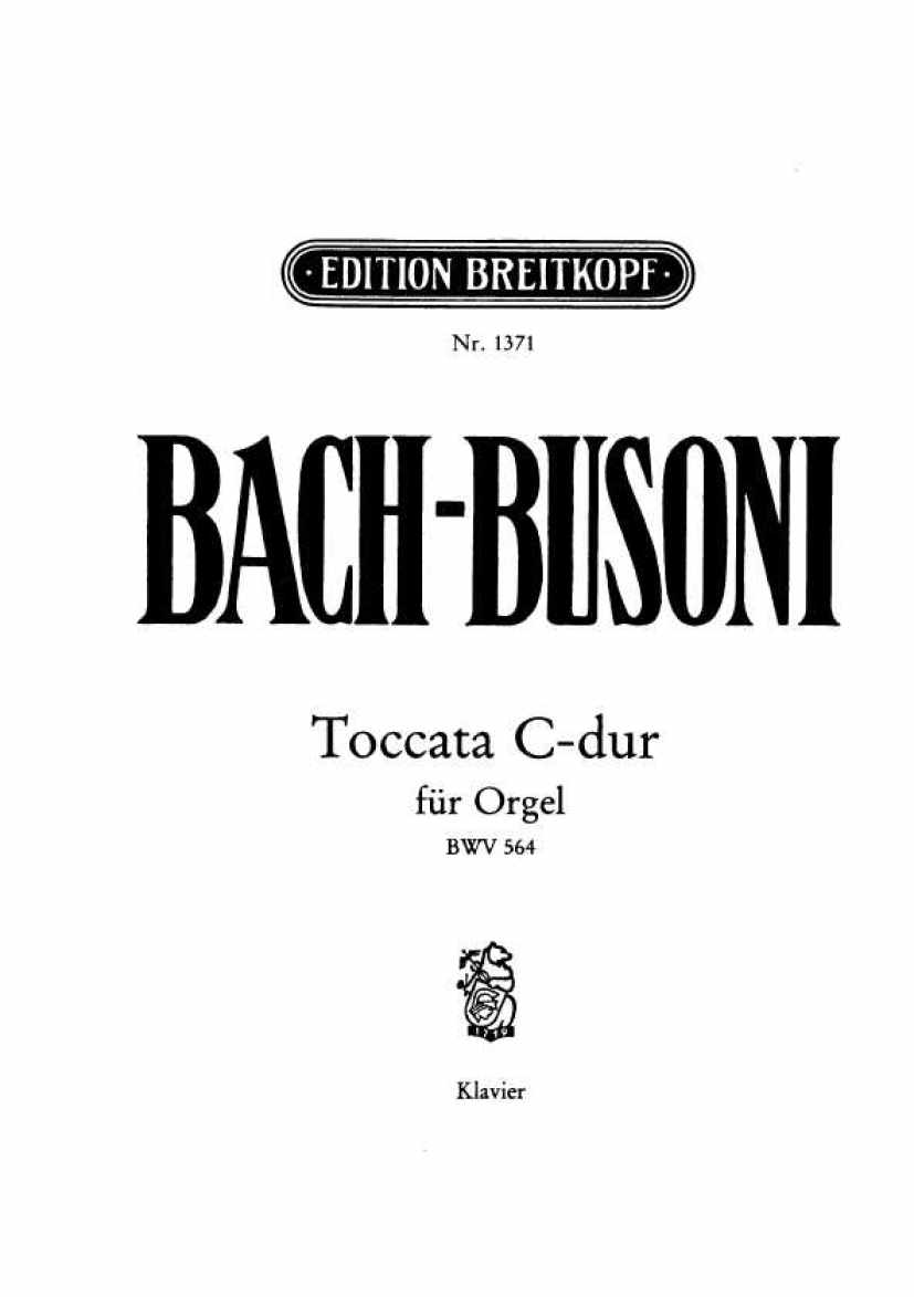 Busoni (Bach)钢琴谱