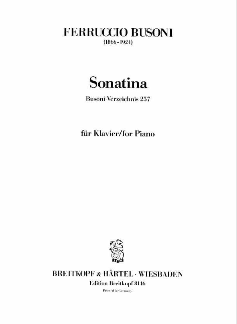 Busoni Sonatina a钢琴谱