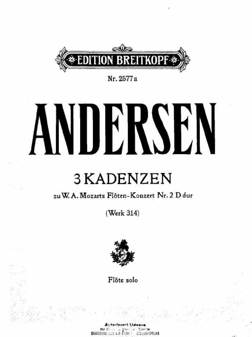 Andersen钢琴谱