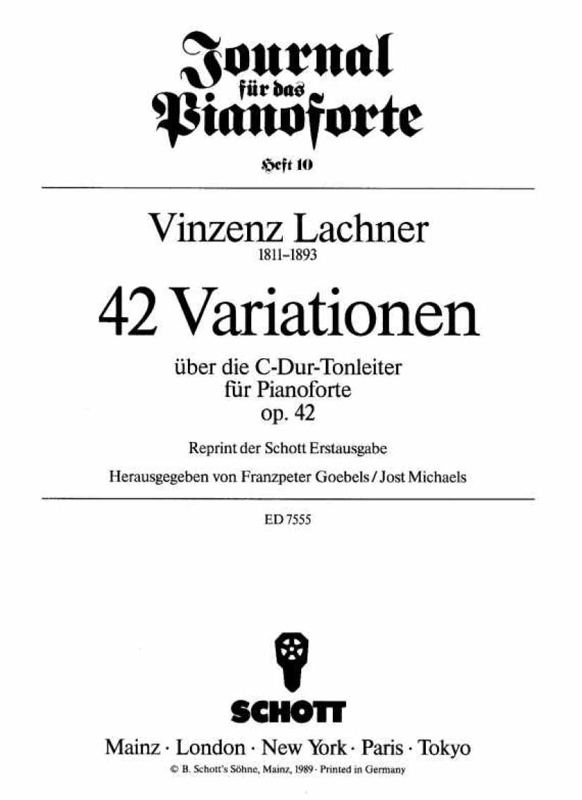 Lachner, Vinzenz钢琴谱