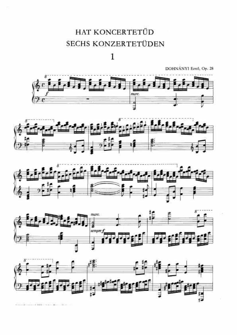 Dohnanyi_Etude Op.28钢琴谱