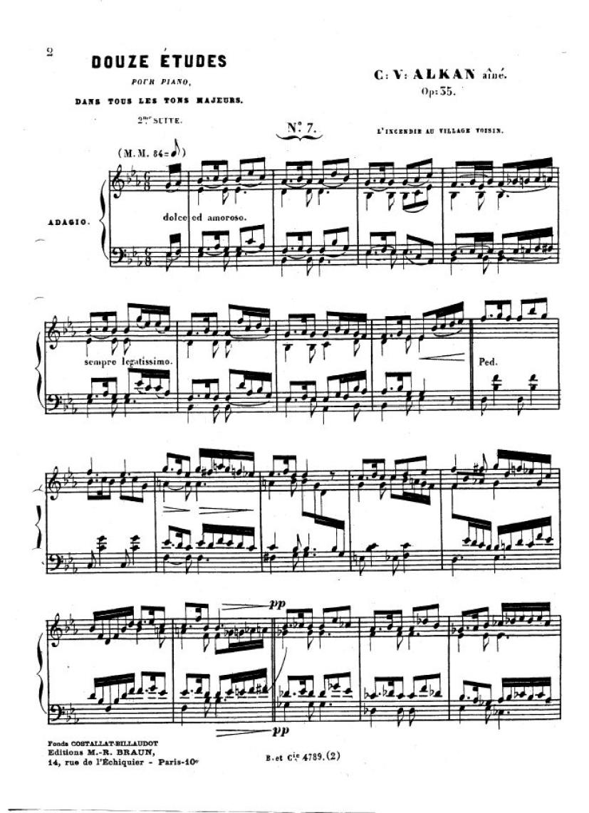 12首大调练习曲 12 Etudes in All Major Keys Op.35钢琴谱