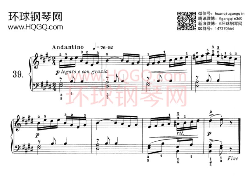 《莱蒙作品37号钢琴练习曲集》钢琴谱