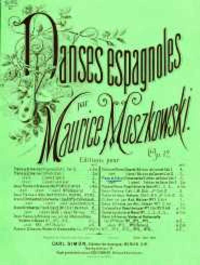 Moszkowski op.12 Danses Espagnoles (Vl钢琴谱