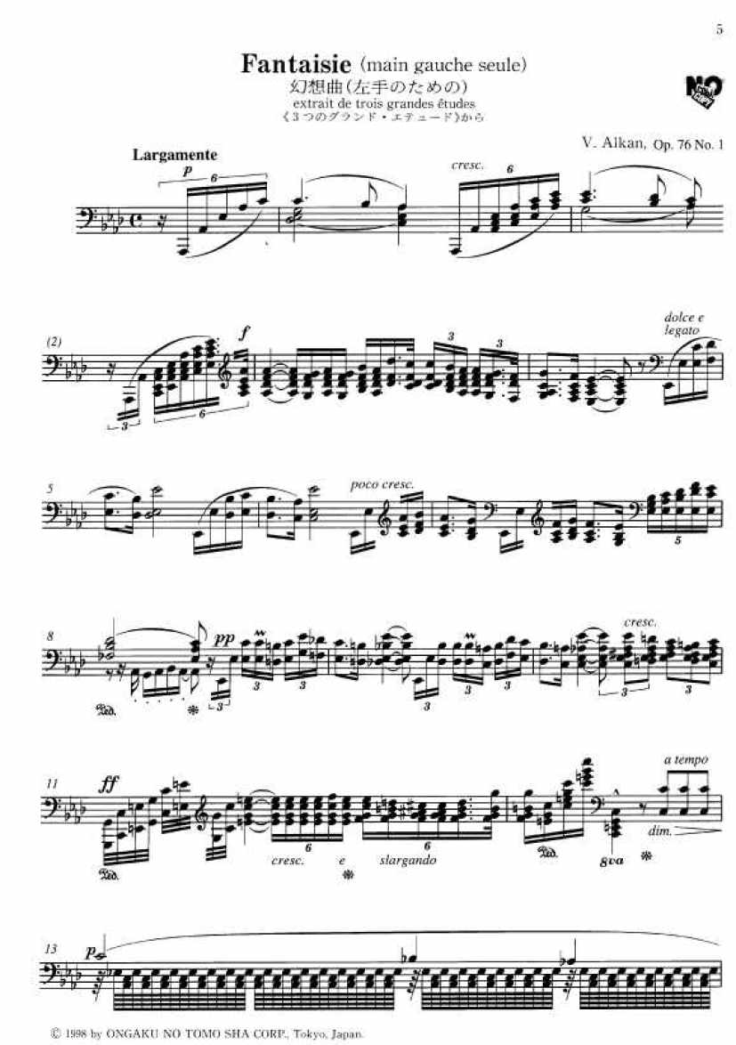 3首华丽练习曲 3 Grandes Etudes Op.76钢琴谱