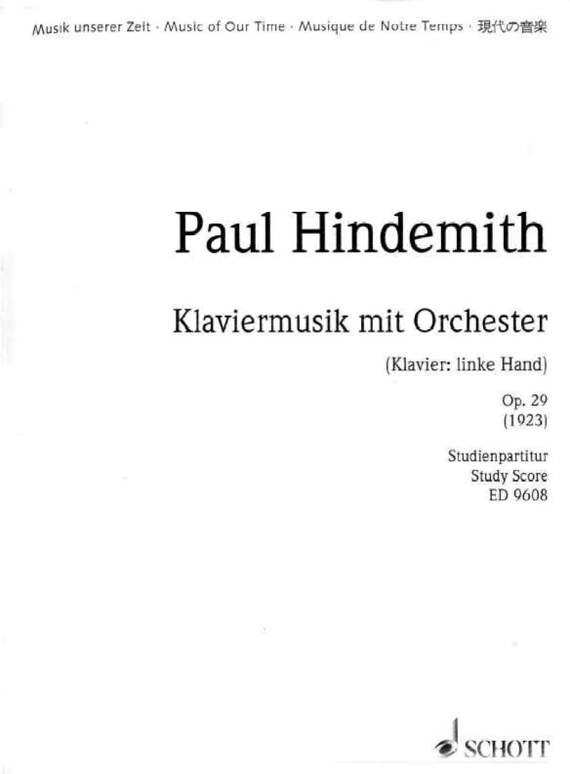 Hindemith, Paul钢琴谱