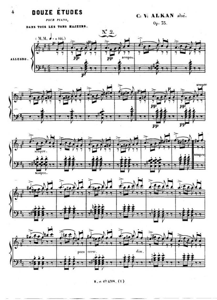 12首大调练习曲 12 Etudes in All Major Keys Op.35钢琴谱