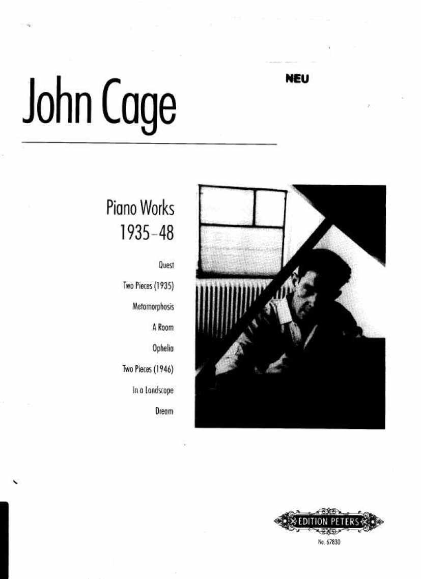 John Cage钢琴谱