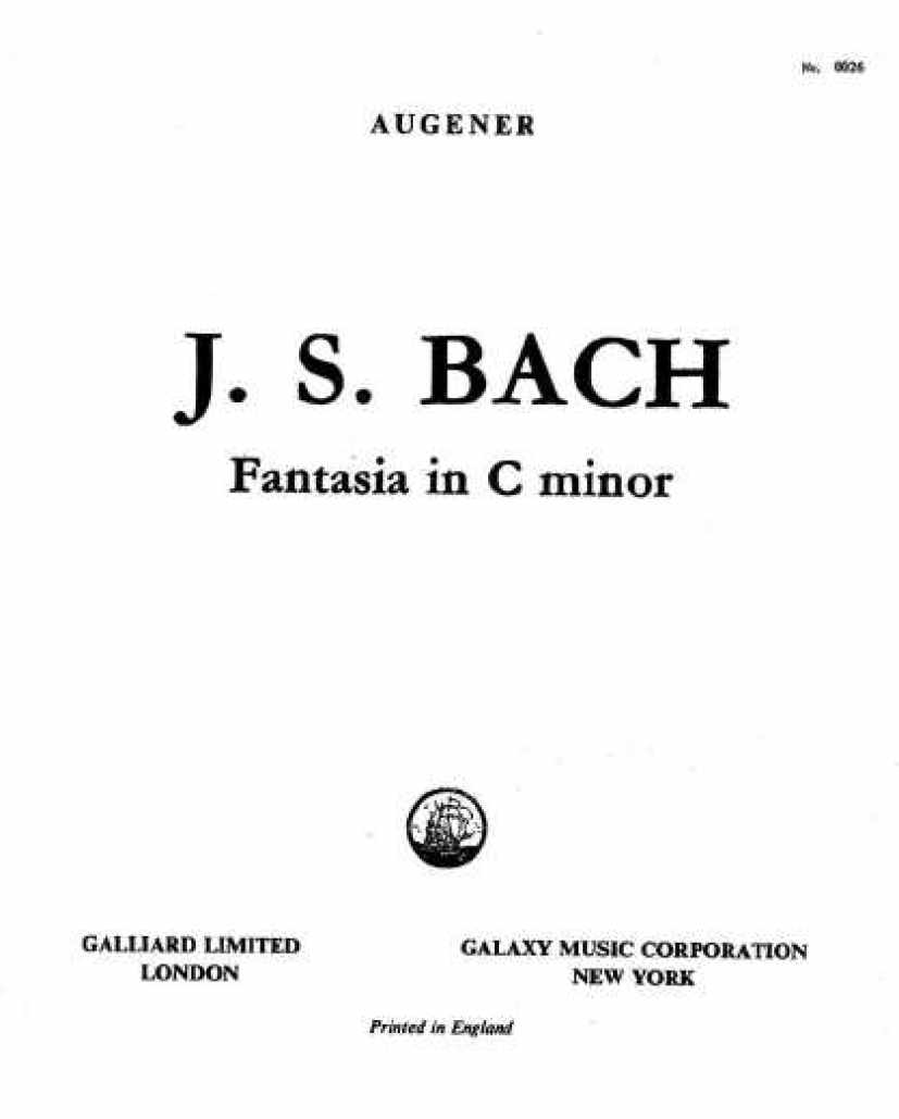 Bach, JS钢琴谱