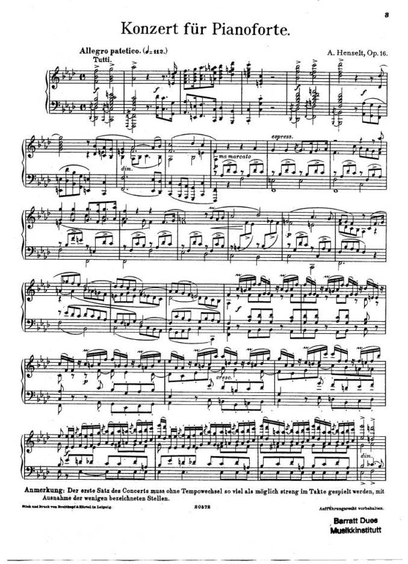 f小调钢琴协奏曲 Piano Concerto in f Minor Op.16钢琴谱