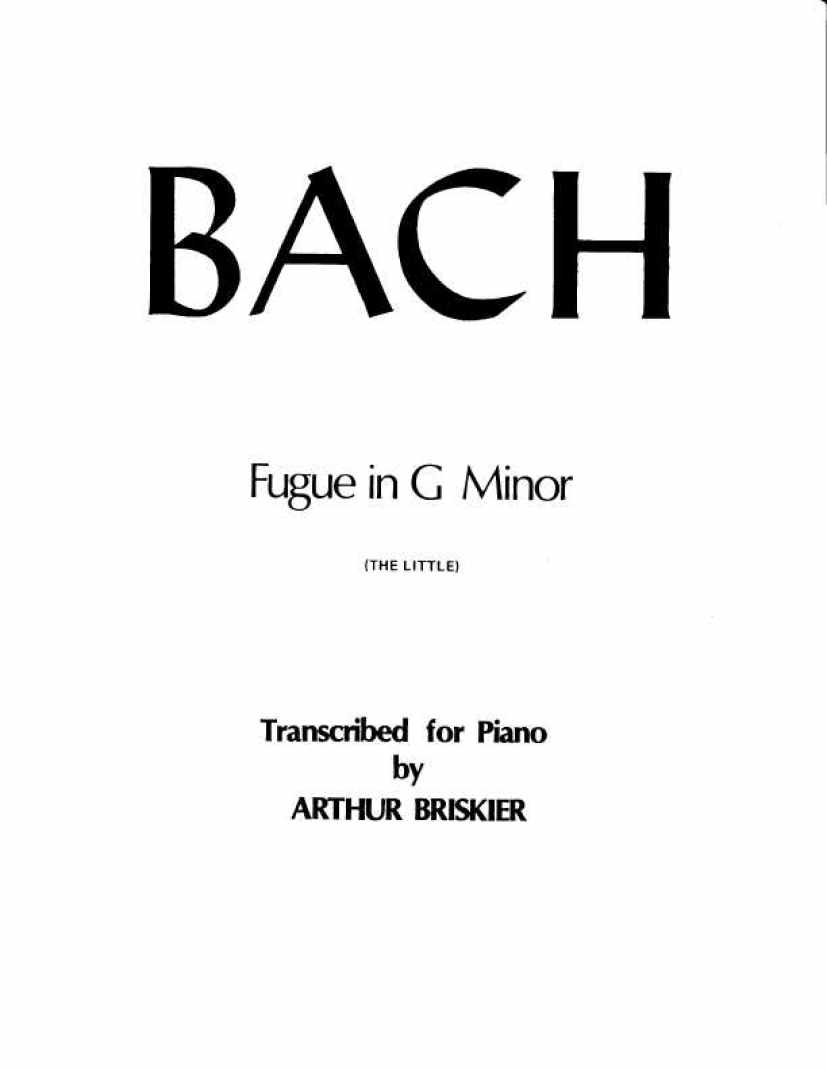 Bach, JS钢琴谱