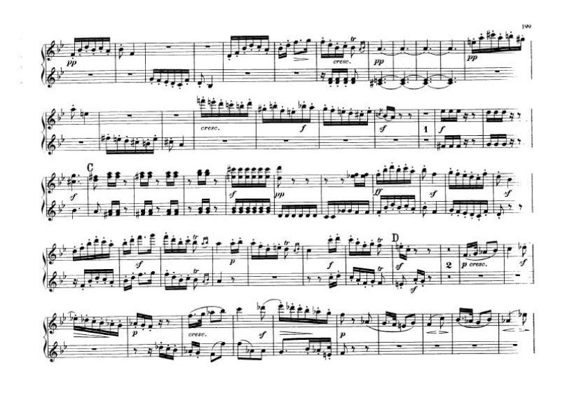 F大调第七弦乐四重奏 String Quartet No.7 in F Major Op.59钢琴谱