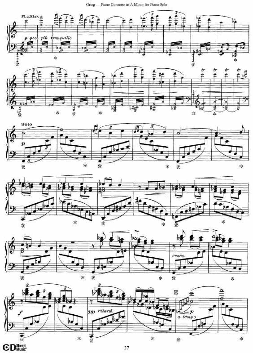 Grieg_Piano_Concerto_solo钢琴谱