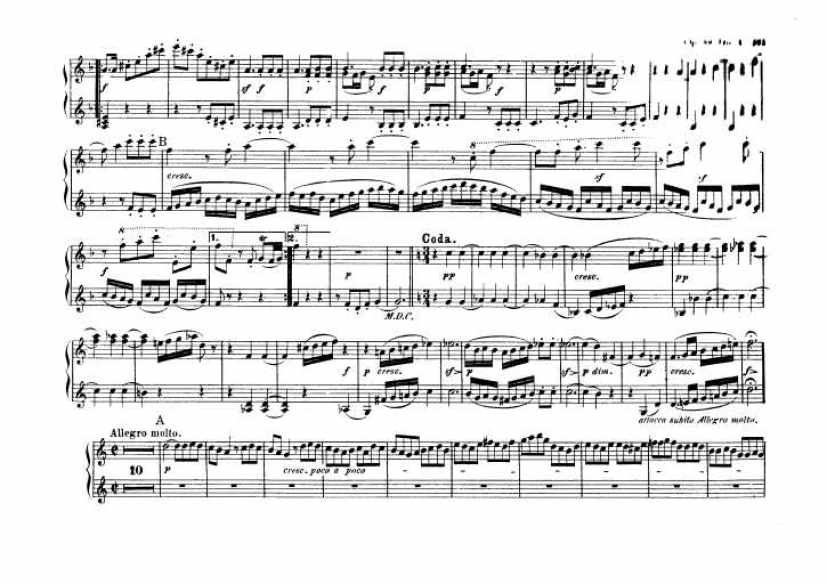 C大调第九弦乐四重奏 String Quartet No.9 in C Major Op.59钢琴谱