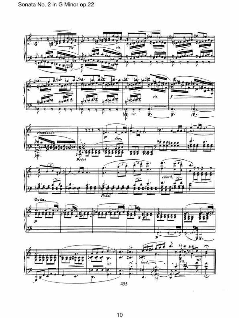 Schumann_op.22_Sonata钢琴谱