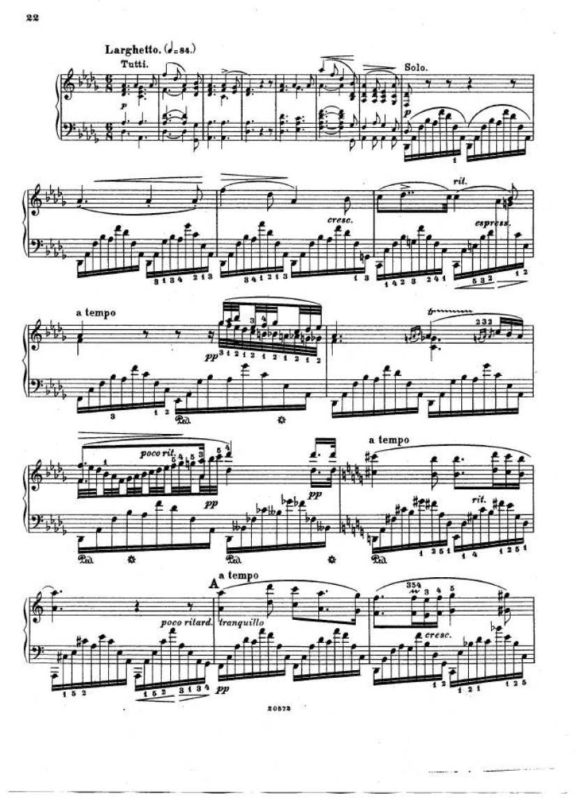 f小调钢琴协奏曲 Piano Concerto in f Minor Op.16钢琴谱