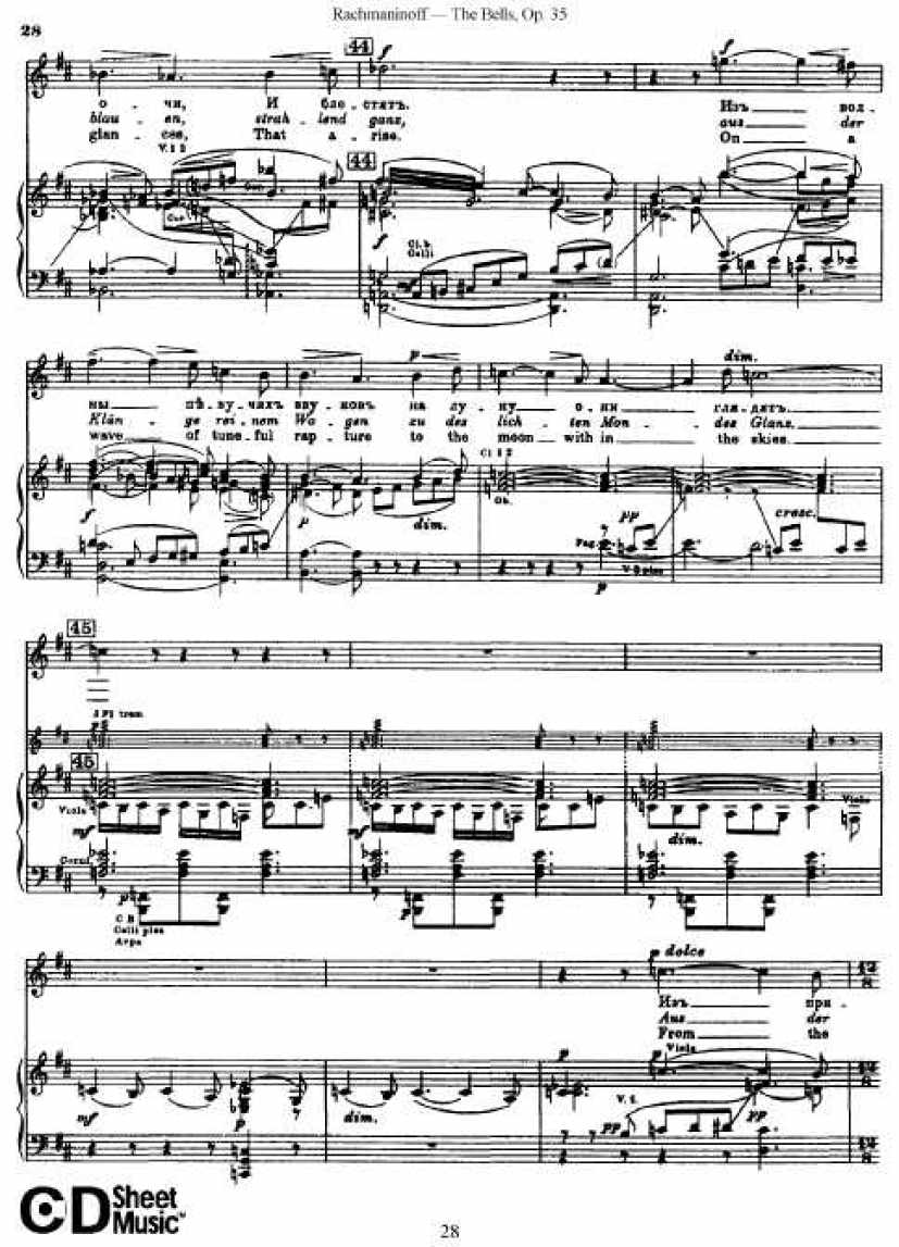 Rachmaninov_op.35_The Bells_vocal钢琴谱