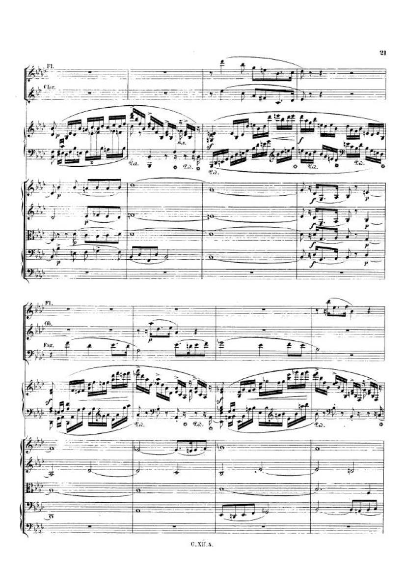 f小调第二钢琴协奏曲 Op.21 Piano Concerto No.2 in f Minor Op.21钢琴谱