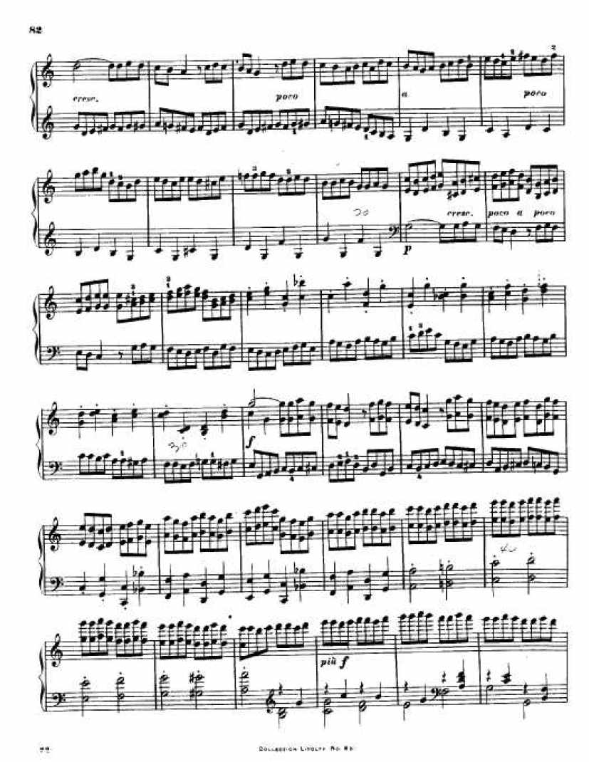 C大调第九弦乐四重奏 String Quartet No.9 in C Major Op.59钢琴谱