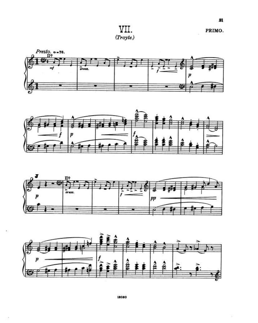 谜的变奏曲 Enigma Variations Op.36 Elgar,4钢琴谱