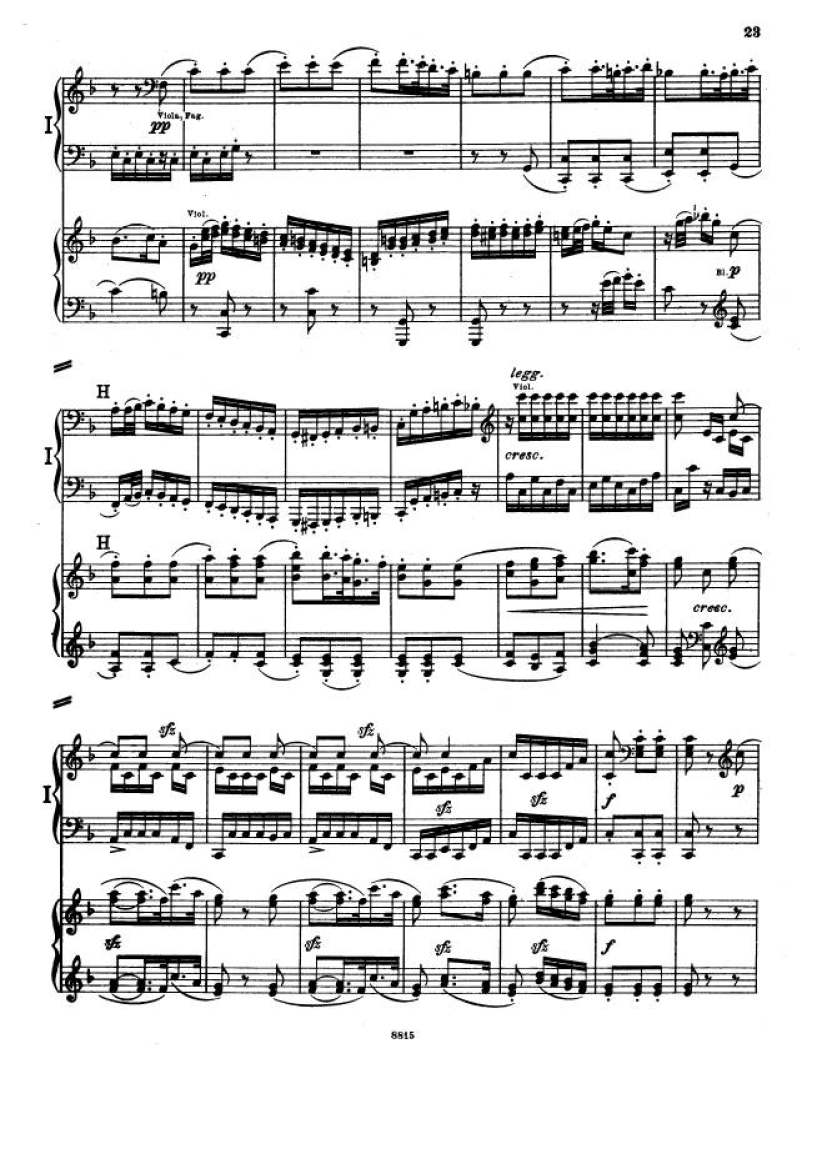 C大调第一交响曲 Symphony No.1 in C Major Op.21钢琴谱