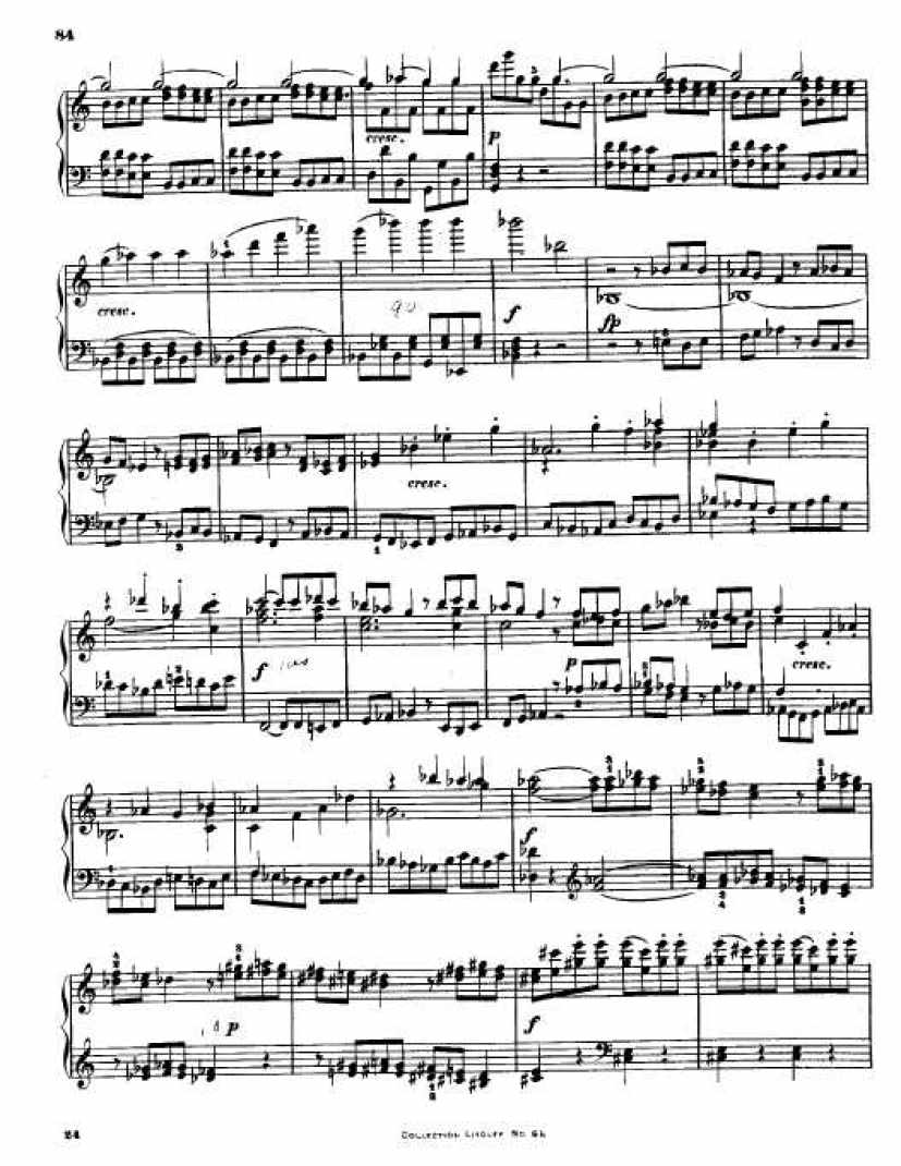 C大调第九弦乐四重奏 String Quartet No.9 in C Major Op.59钢琴谱