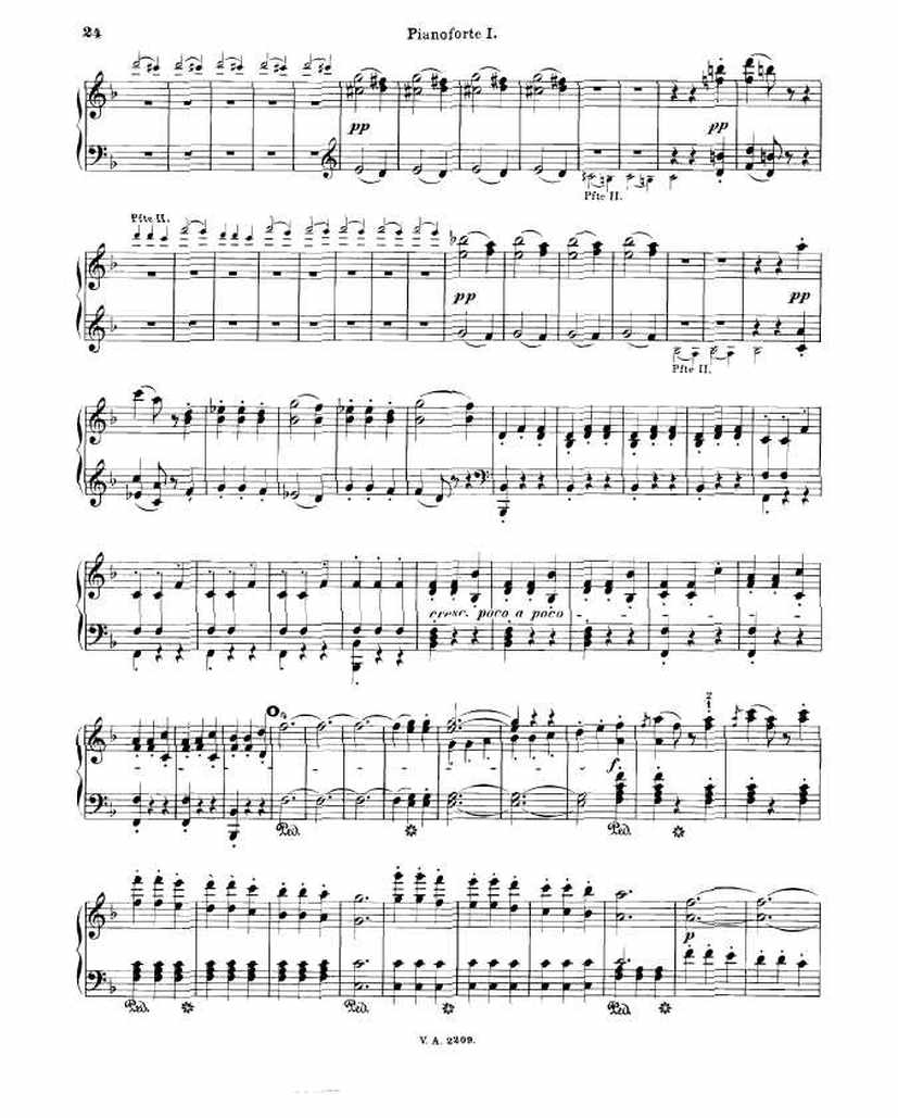 A大调第七交响曲 Symphony No.7 in A Major Op.92钢琴谱