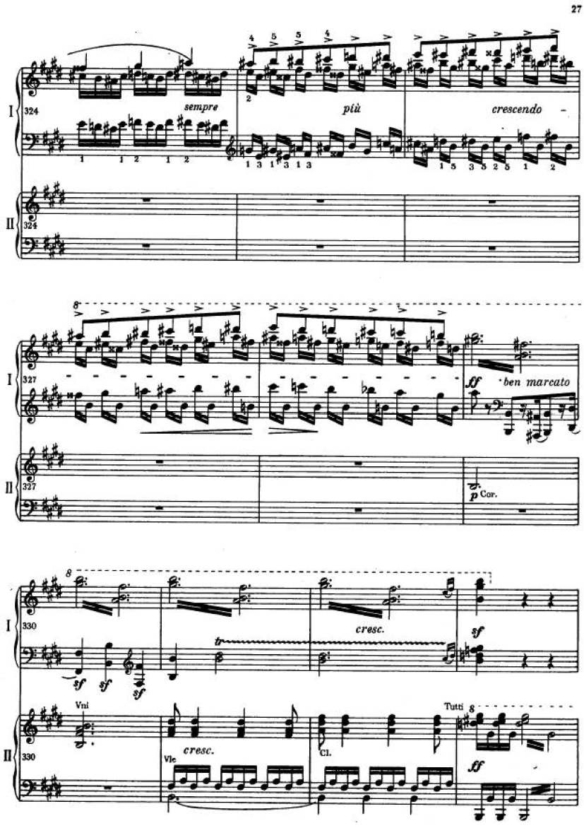 e小调第一钢琴协奏曲 Op.11 Piano Concerto No.1 in e Minor Op.11钢琴谱