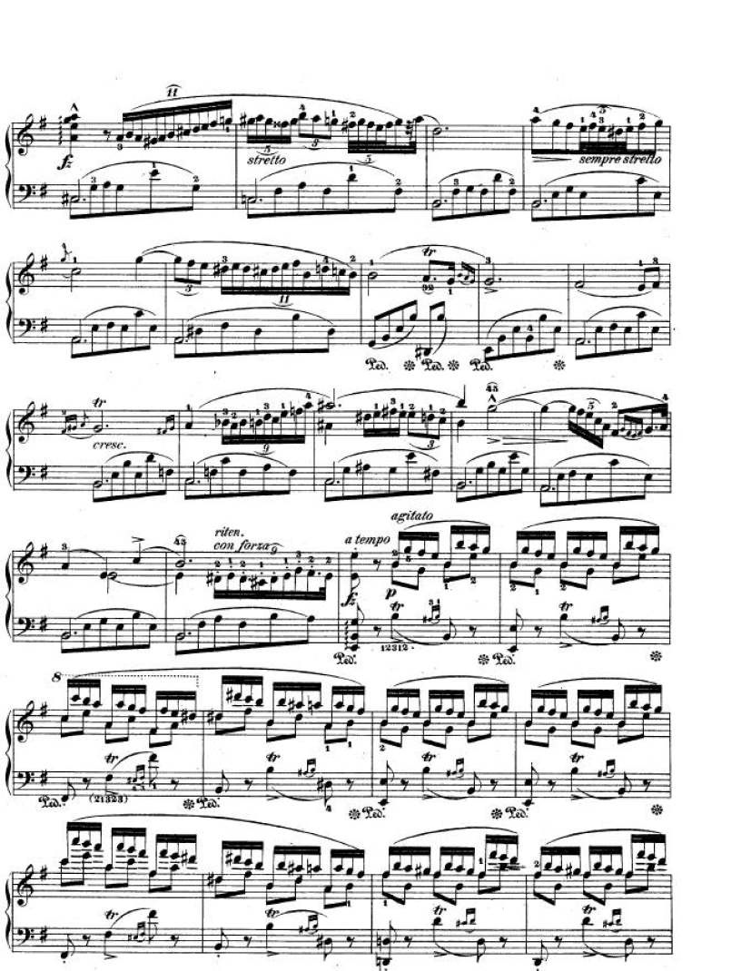 e小调第一钢琴协奏曲 Op.11 Piano Concerto No.1 in e Minor Op.11钢琴谱