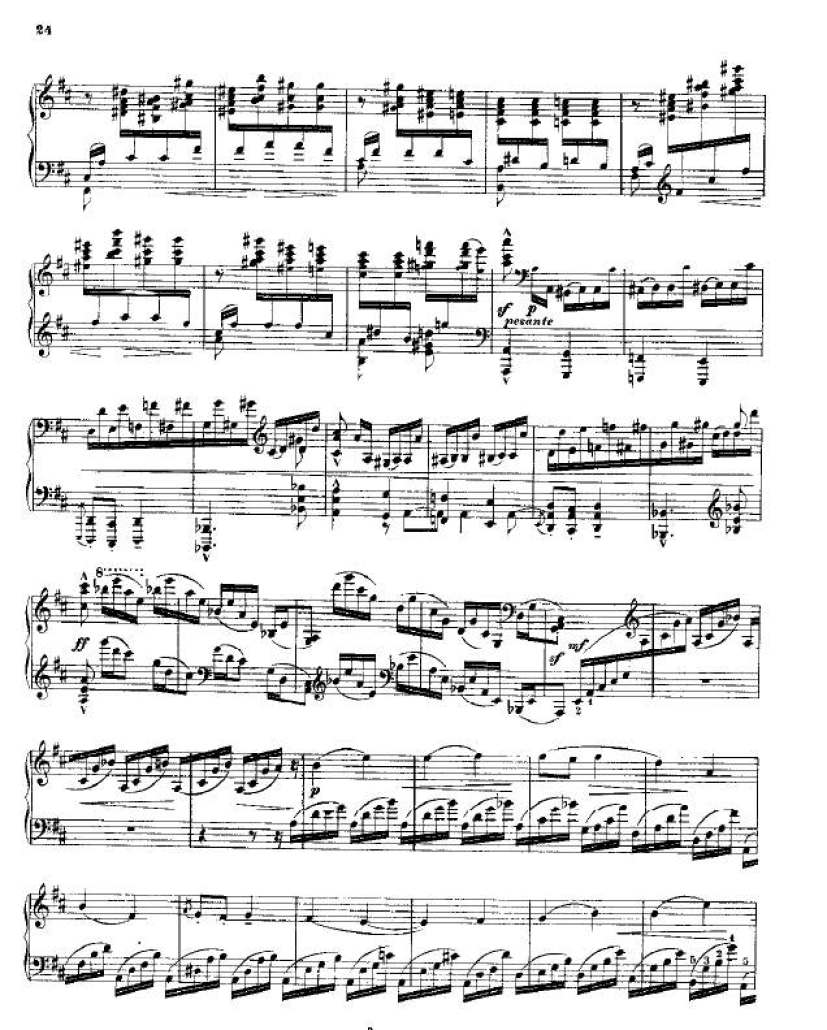 降b小调第二钢琴奏鸣曲 Piano Sonata No.2 in b钢琴谱