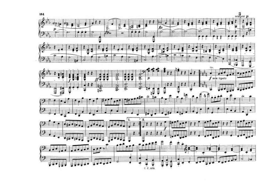 c小调第五交响曲“命运” Scharwenka Symphony No.5 in c Minor Op.67钢琴谱