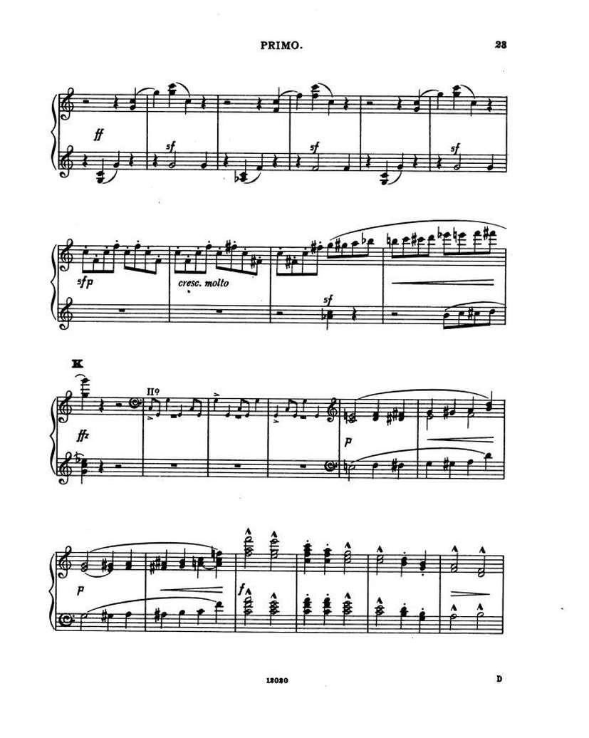 谜的变奏曲 Enigma Variations Op.36 Elgar,4钢琴谱