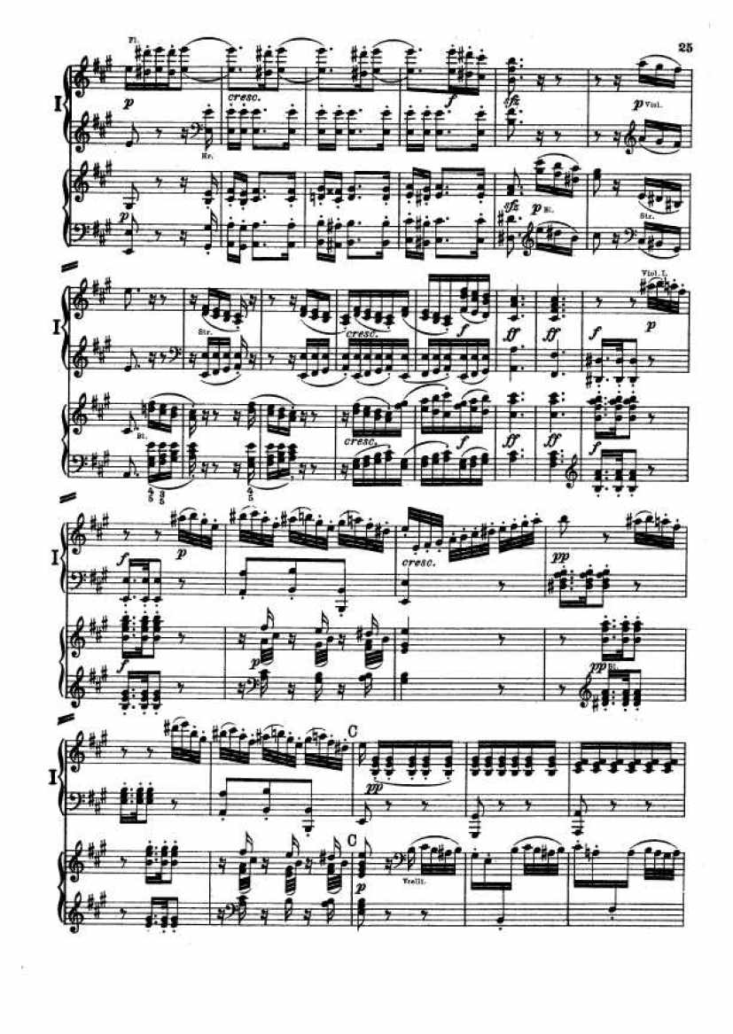 D大调第二交响曲 Symphony No.2 in D Major Op.36钢琴谱