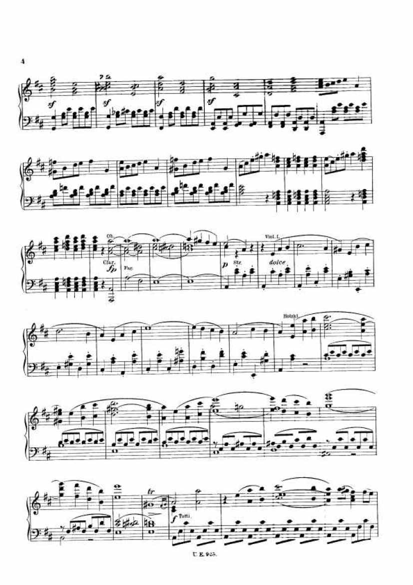 Symphony No.1 D82 in D (arr. Brandis钢琴谱