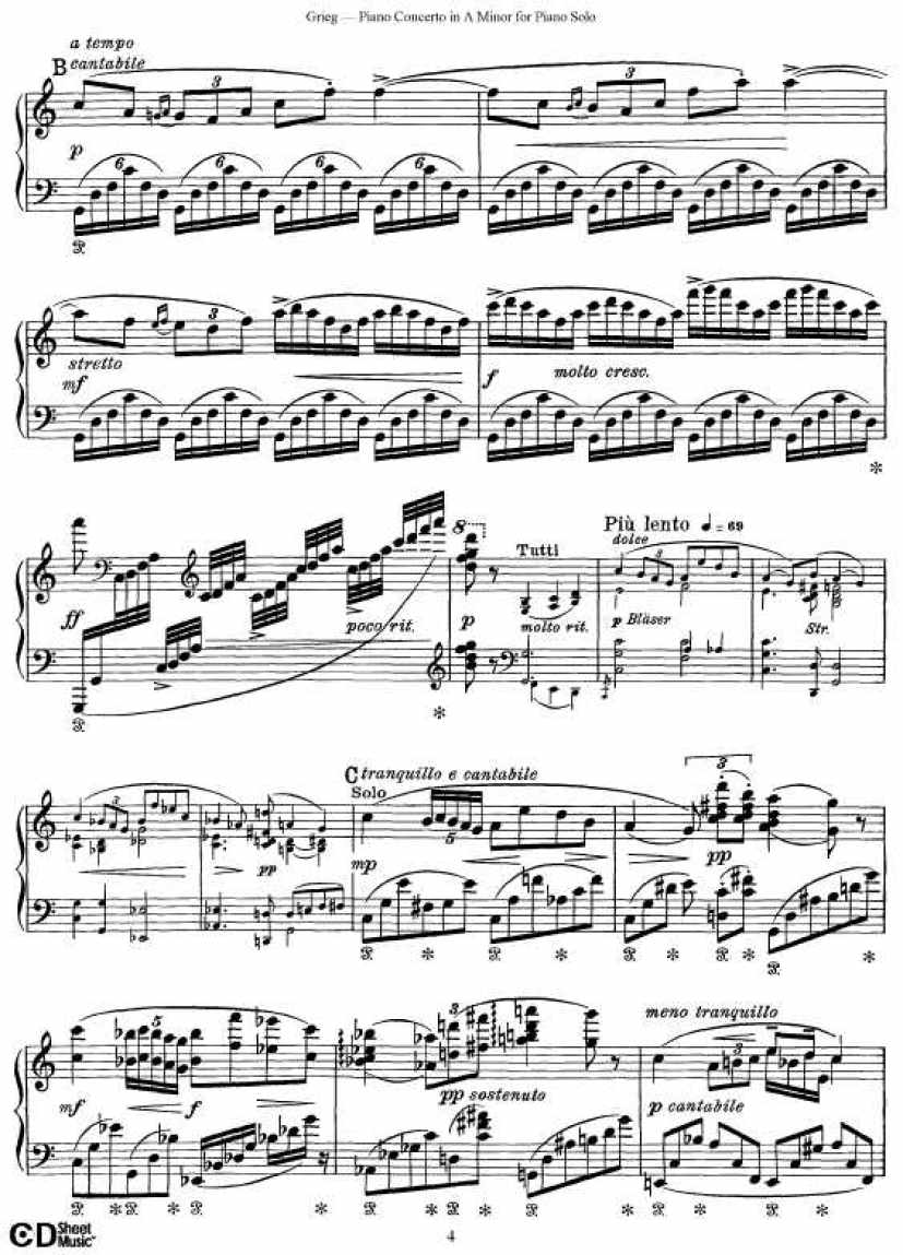 Grieg_Piano_Concerto_solo钢琴谱