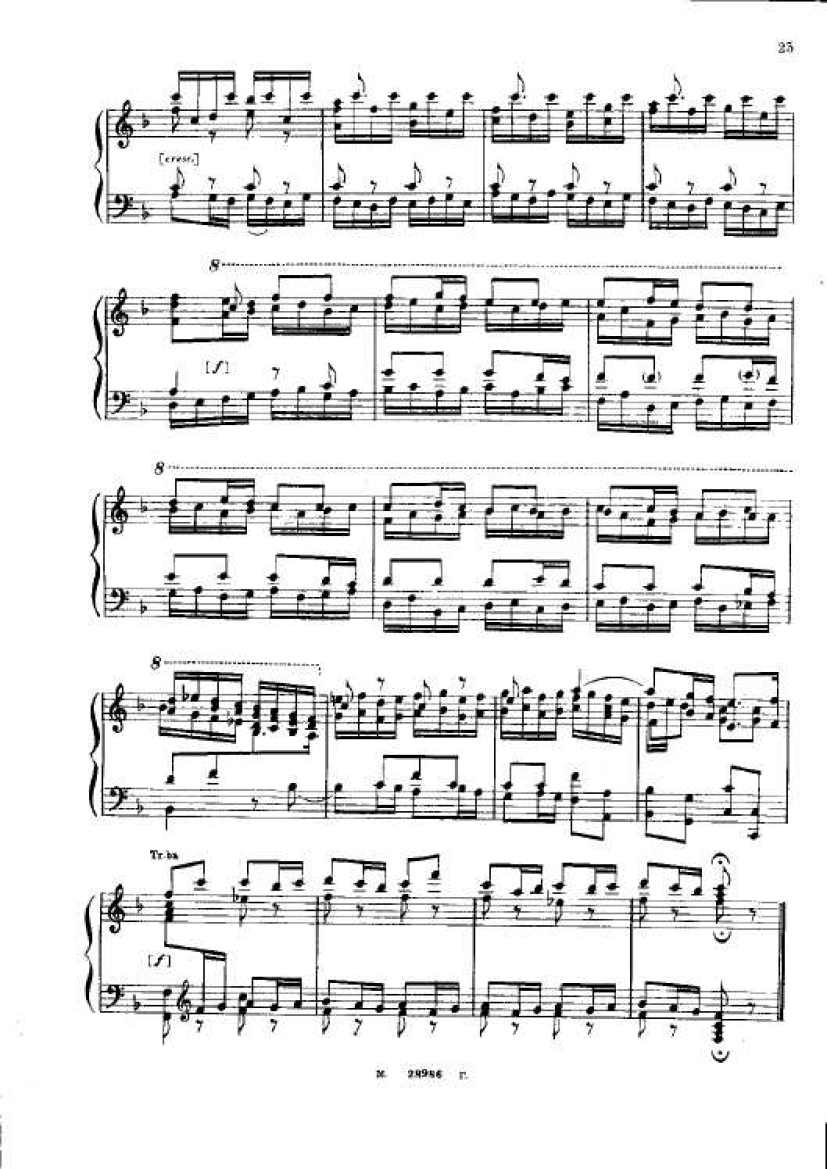 F大调第二勃兰登堡协奏曲 Brandenburg Concerto No.2 in F Major BWV.1047钢琴谱