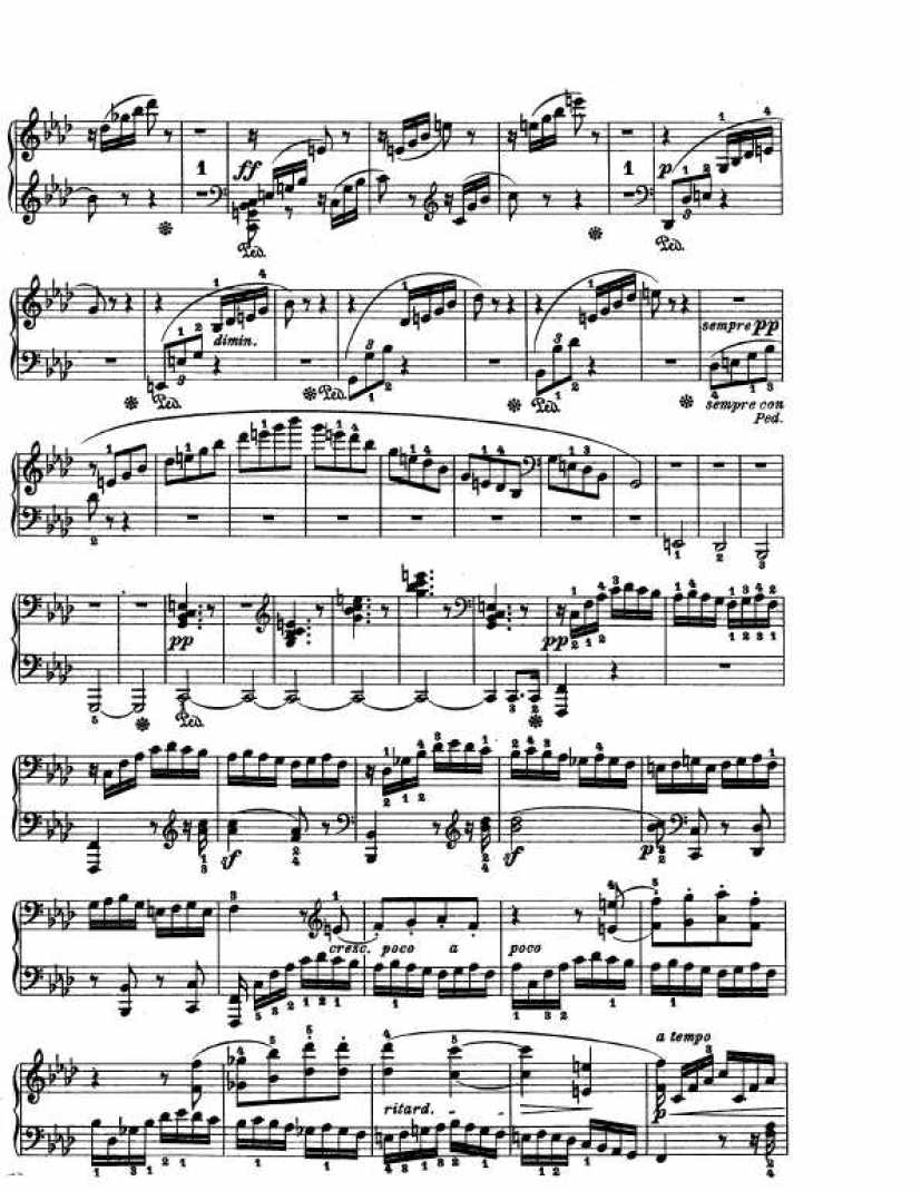 f小调第二十三钢琴奏鸣曲“热情”Op.57 Piano Sonata in f钢琴谱