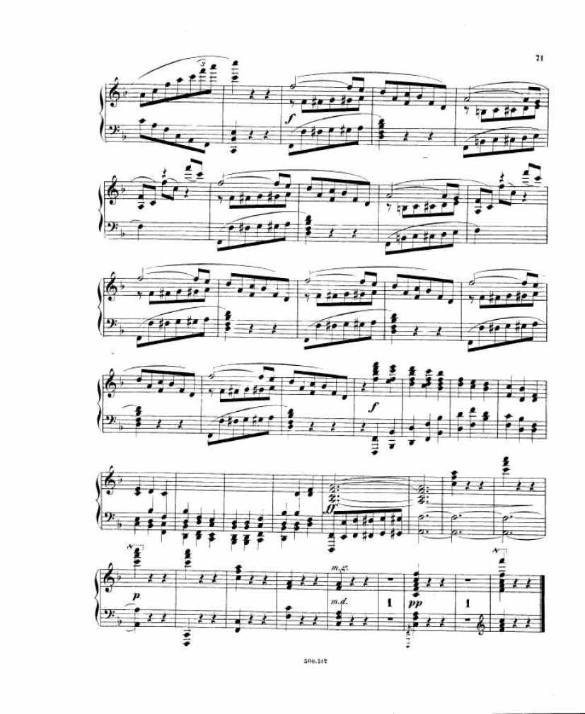 Rubenstein, Anton 12 pieces op. 75 nos9钢琴谱