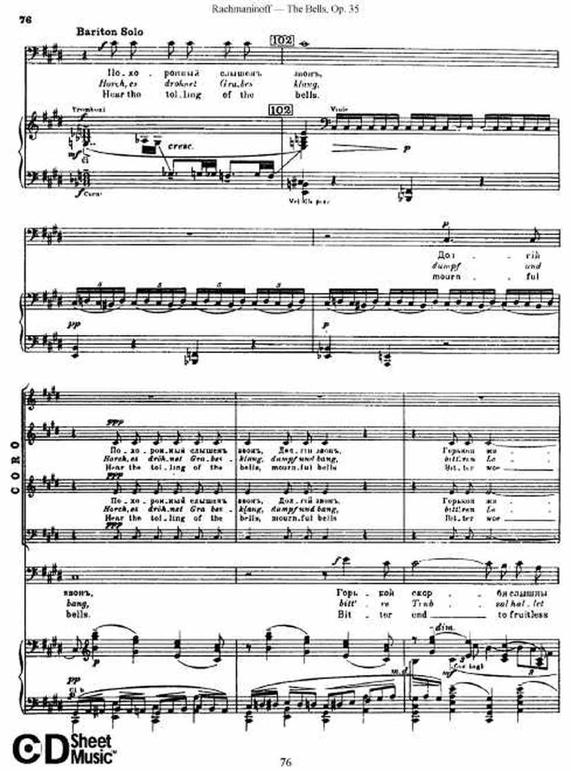 Rachmaninov_op.35_The Bells_vocal钢琴谱