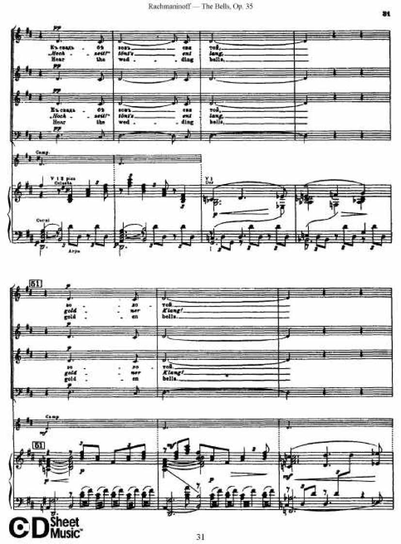 Rachmaninov_op.35_The Bells_vocal钢琴谱