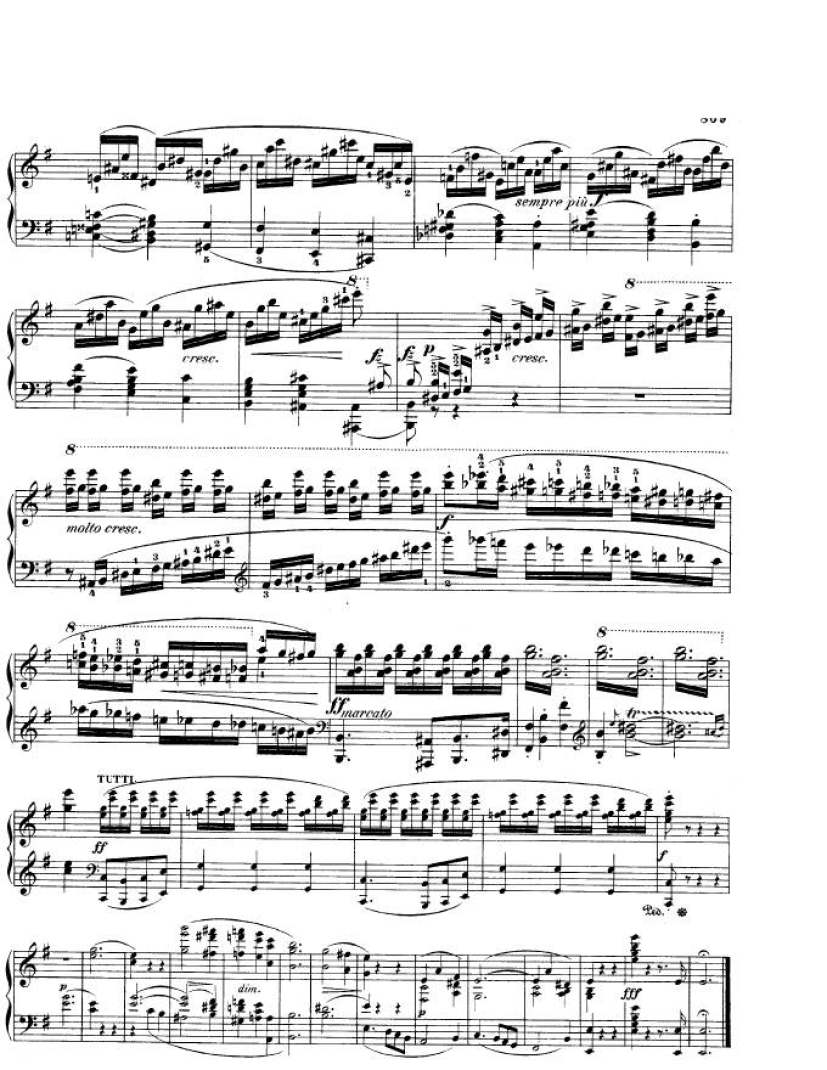 e小调第一钢琴协奏曲 Op.11 Piano Concerto No.1 in e Minor Op.11钢琴谱