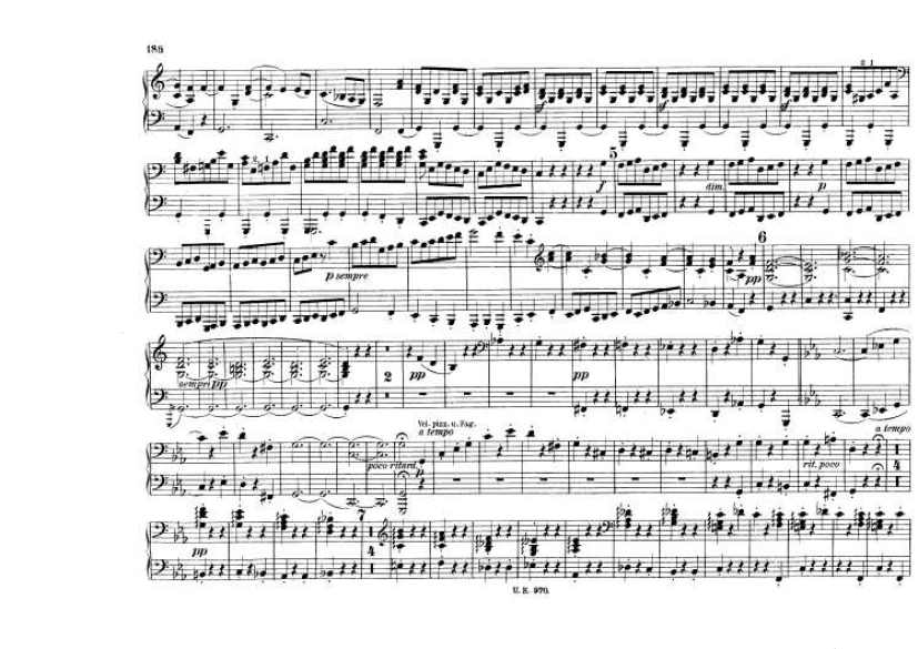 c小调第五交响曲“命运” Scharwenka Symphony No.5 in c Minor Op.67钢琴谱