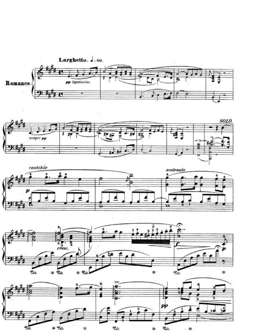 e小调第一钢琴协奏曲 Op.11 Piano Concerto No.1 in e Minor Op.11钢琴谱