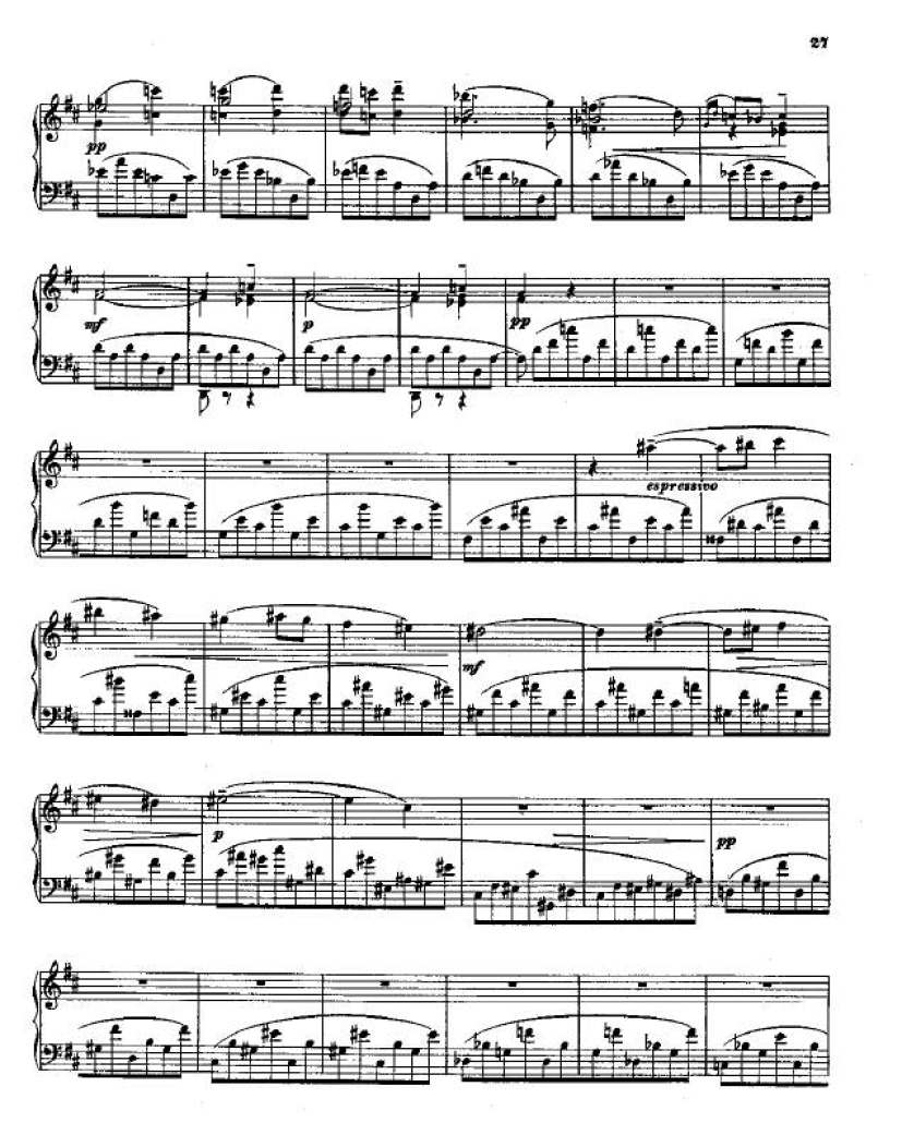 降b小调第二钢琴奏鸣曲 Piano Sonata No.2 in b钢琴谱