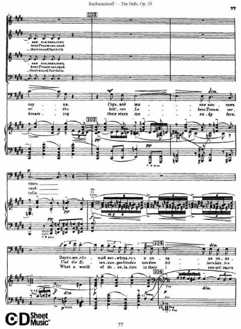 Rachmaninov_op.35_The Bells_vocal钢琴谱