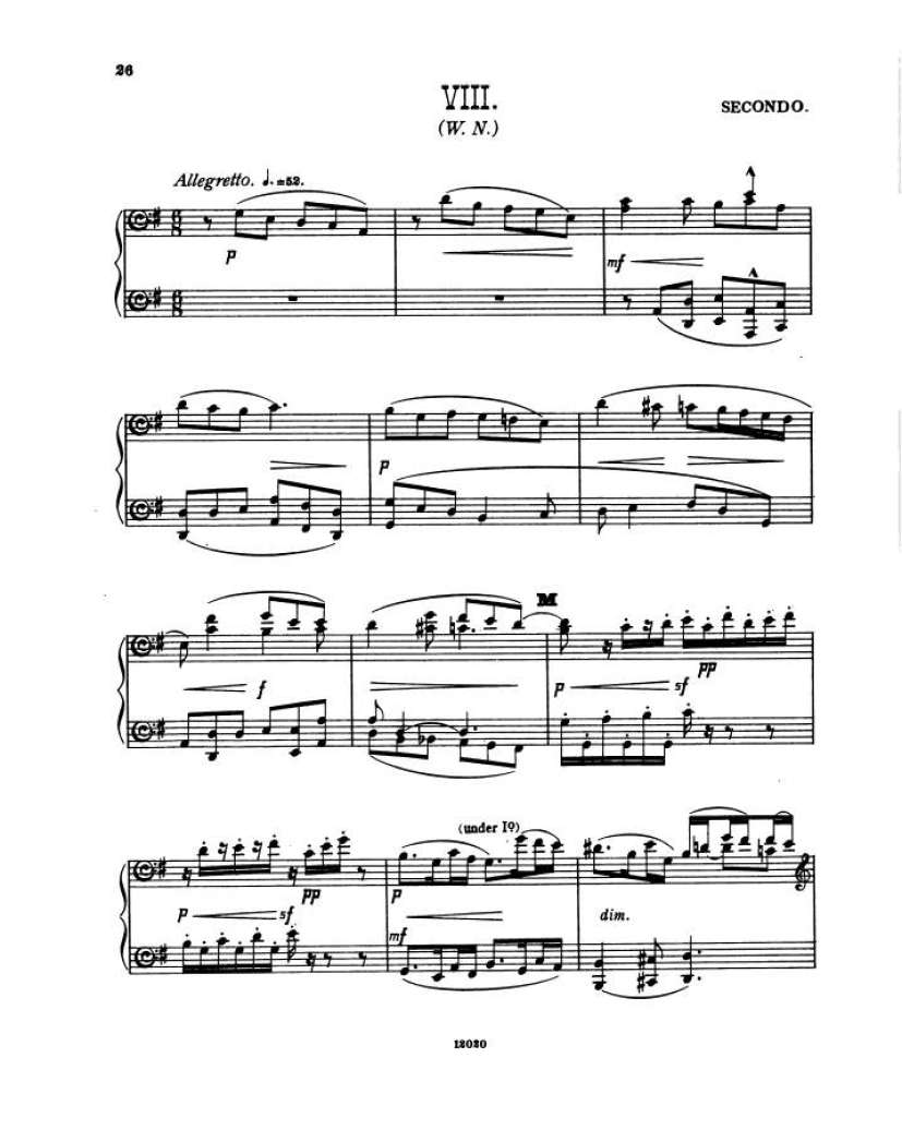 谜的变奏曲 Enigma Variations Op.36 Elgar,4钢琴谱