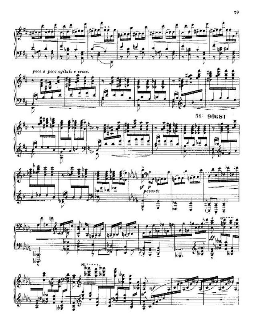 降b小调第二钢琴奏鸣曲 Piano Sonata No.2 in b钢琴谱