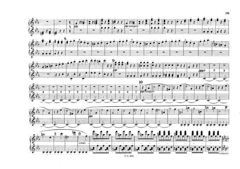 c小调第五交响曲“命运” Scharwenka Symphony No.5 in c Minor Op.67钢琴谱